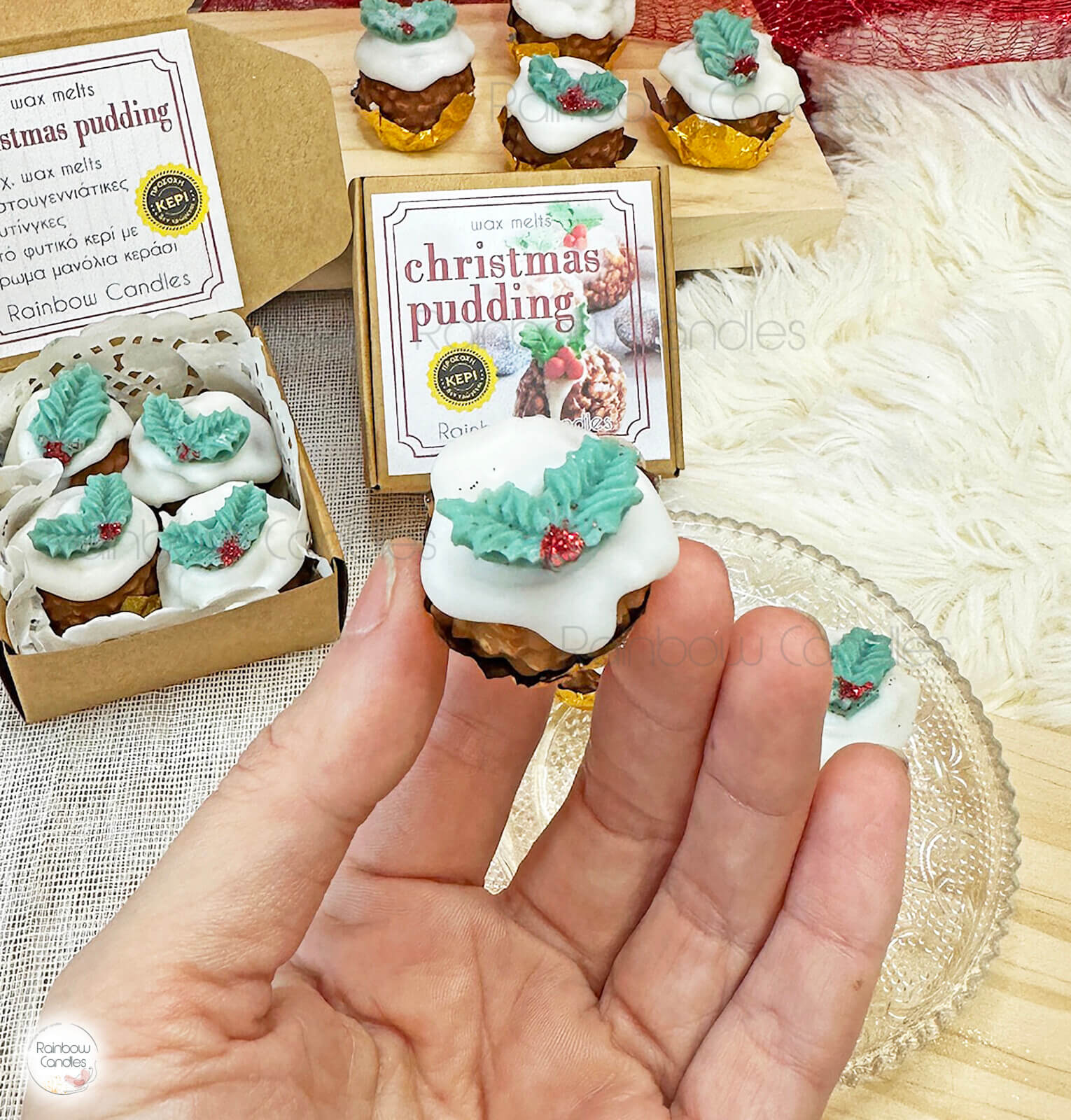 Christmas pudding wax melts - Image 2