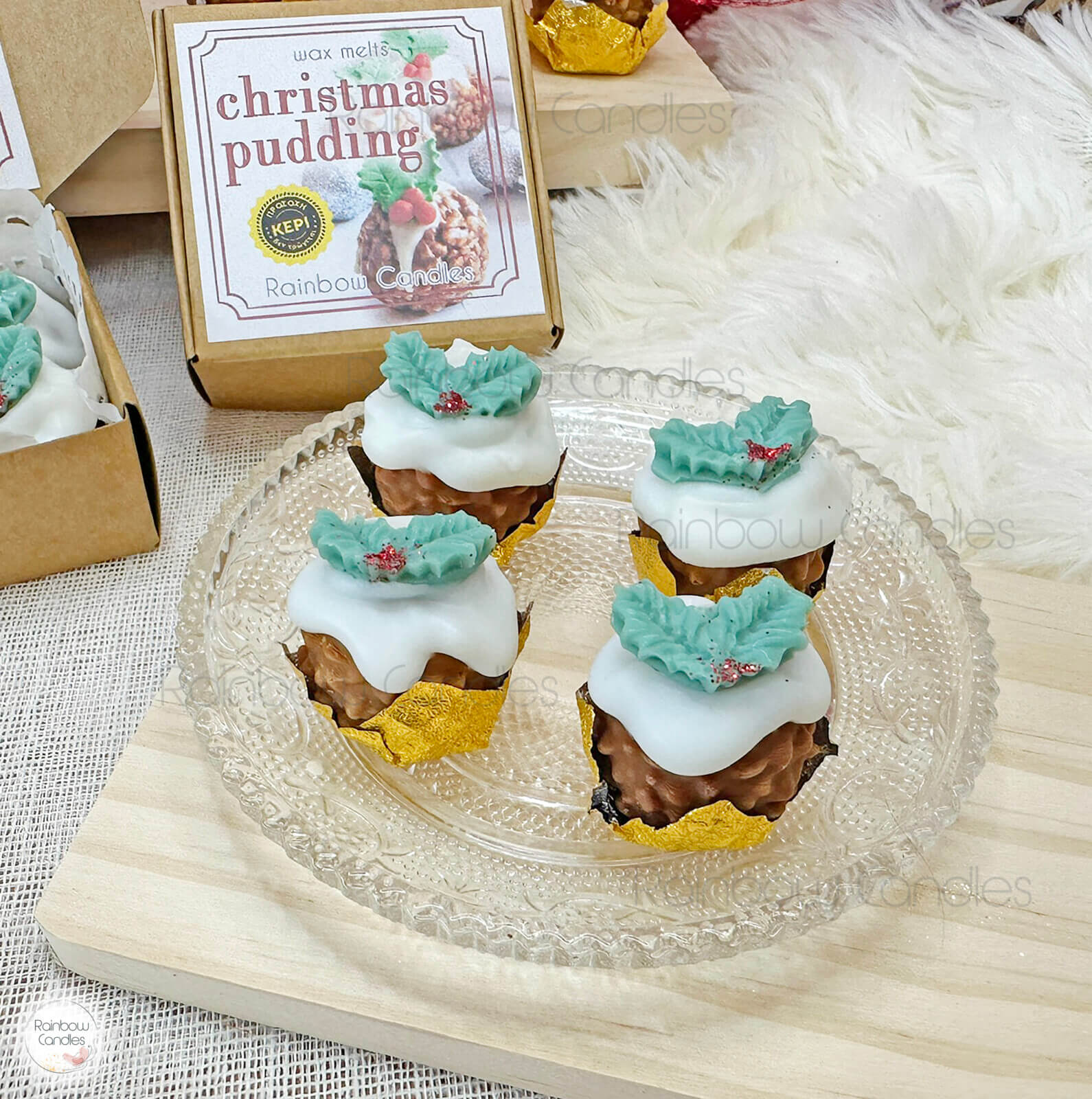 Christmas pudding wax melts - Image 3