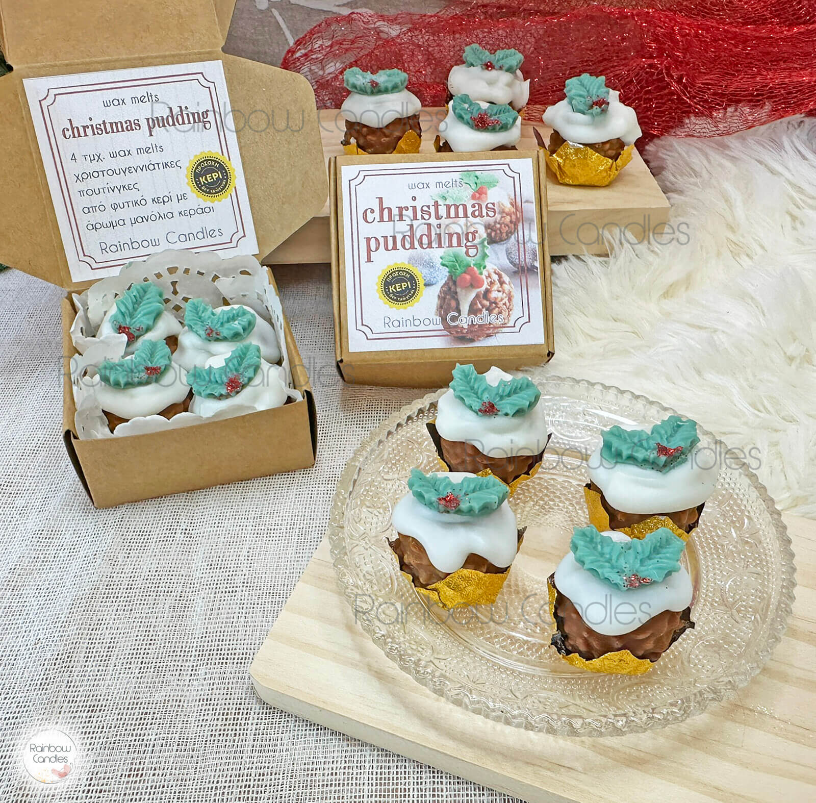 Christmas pudding wax melts - Image 4