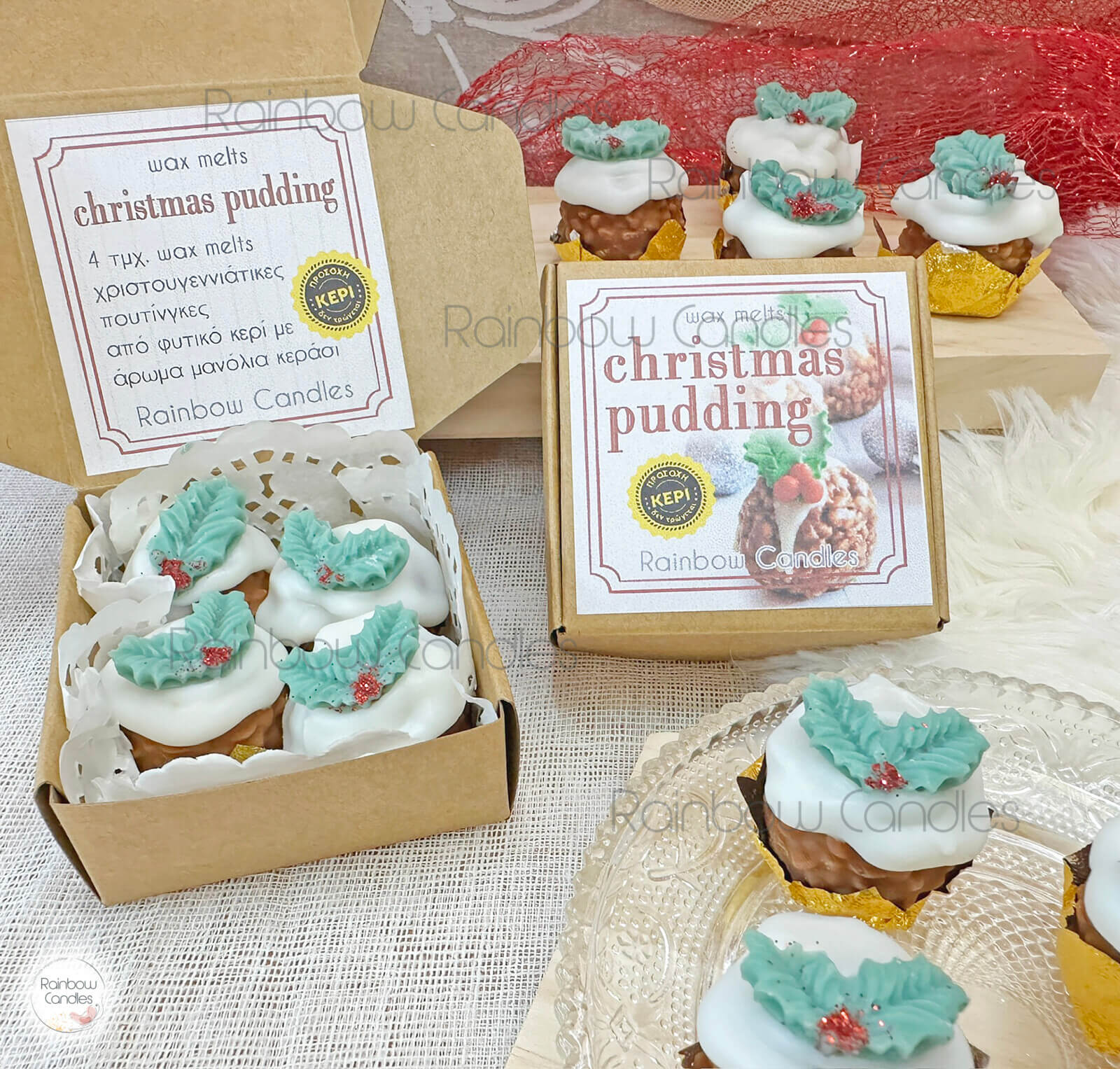 Christmas pudding wax melts - Image 5