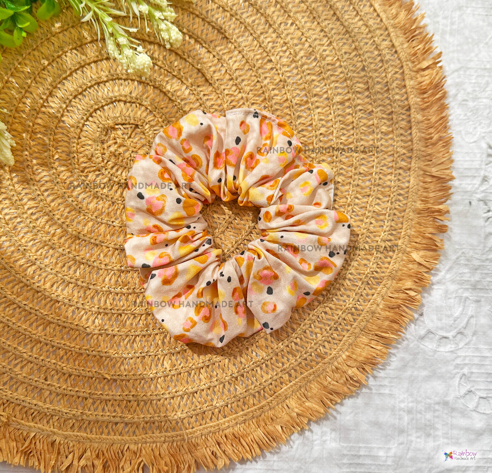 Χειροποίητο Scrunchie Animal Print