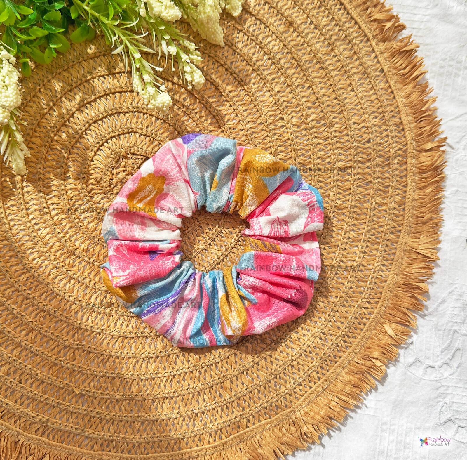 Χειροποίητο Scrunchie Floral