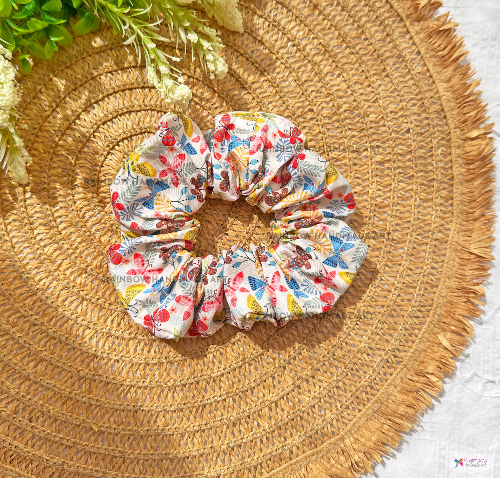 Χειροποίητο Scrunchie Πεταλούδες