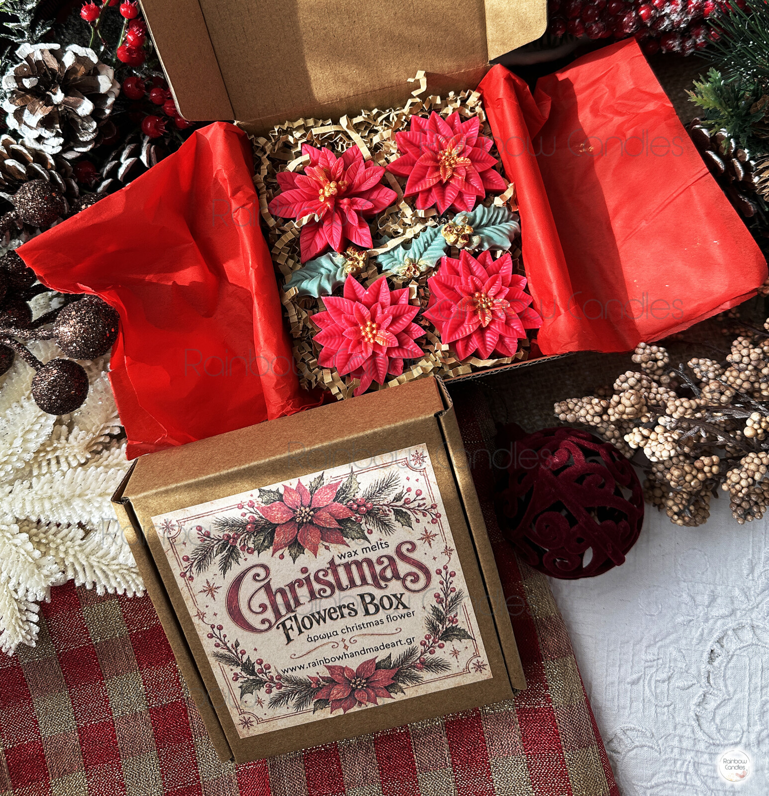 Christmas Flowers Box